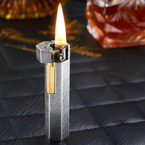 Image of Smoke King HexaForge Black Retro Lighter