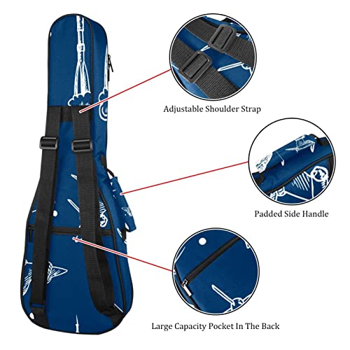 Housse pour ukulélé spatial avec fond bleu marine 10 mm d’épaisseur rembourrage en éponge 53,3 cm avec sangles réglables… - Les Beatles, Paul McCartney, John Lennon, RIngo Starr, George Harrison Housse pour ukulélé spatial avec fond bleu marine 10 mm d'épaisseur rembourrage en éponge 53,3 cm avec sangles réglables… – Image 4