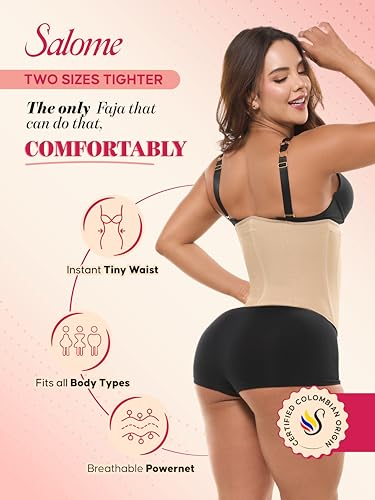 Image of Salome Colombian Waist Cincher Fajas Colombianas Moldeadoras | Underbust Corset Waist Trainer for Women | Faja Corset