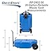 RecPro RV 36 Gallon Portable Waste Tank (Blue) | Tote & Dump | Airless, No-Flat Tires | Capacity Indicator | Gloves Included (36 Gallon Portable Waste Tank)