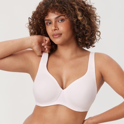 Image of DELIMIRA Minimizer Bras for Women Full Coverage Plus Size Underwire Unlined Supportive Seamless Bra