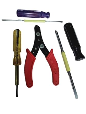 APNI SHOP Tester Wire Cutter Screwdriver | 2-in-1 Screwdriver and wire cutter Ideal for Carpentry, Construction, Mechanical, Electrical & Plumbing Tasks (multicolour)