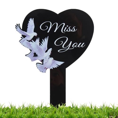 Holdes Plaques Commémoratives pour Tombes - Stèles Commémoratives Décorations De Cimetière pour Maman - Plaques Étanc hes Noires Personnalisées pour Fête des Mères Et Anniversaires