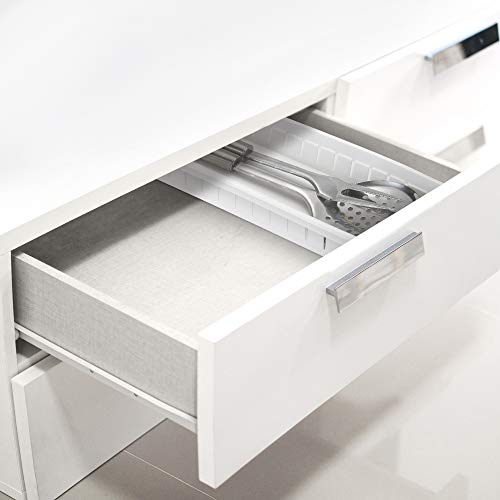 Organizador Gavetas Com Divisórias, 39.5cm, Branca, Arthi 3 Organizador Gavetas Com Divisórias, 39.5cm, Branca, Arthi - Imagem 3