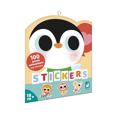 Janod - 100 Grandes Gommettes - Idéal dès 18 Mois - Pochette Stickers Autocollants - Thème...