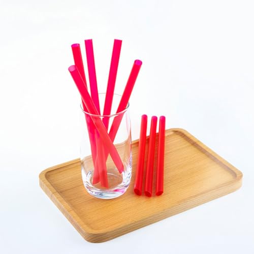 300 pitillos plásticos desechables 16cm x 1.1cm varios colores miniatura 4