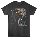 American Classics E.T. T Shirt for Men & Women Extra Terrestrial Smoke Short Sleeve Graphic Tee - 80s Retro Style Tshirt