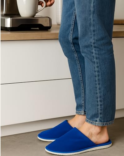 Image of Travelkhushi Soft Bedroom Slippers for Men & Women | Cozy Anti-Skid Indoor Home Footwear | Warm Winter Cushioned Sole | Unisex Gift Slippers