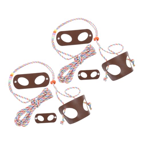 CIYODO Professional Bearded Dragon Leash 2pcs Lizard Leash Wear-Resistant Pet Walking Rope Small Pet Accessories