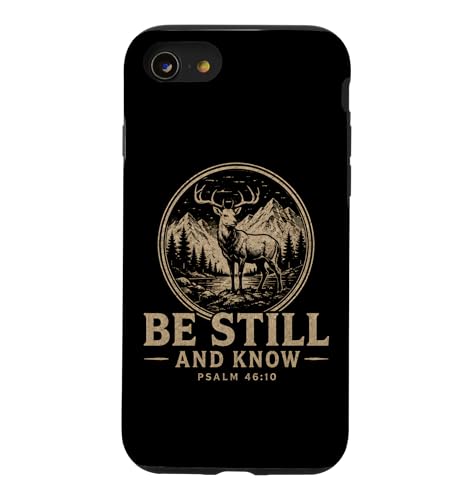 Be Still And Know Psalm 4610 �R�̐M�̎� �X�}�z�P�[�X iPhone SE (2020) / 7 / 8 �p