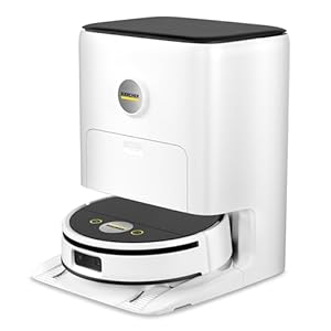 Karcher Saugwischroboter RVF 7 Comfort Extra mit Multifunktionsstation, Saugen und Wischen, App-Steuerung, LiDAR-Navigation, Kamera, KI, Raum- und Hinderniserkennung, für Hartböden und Teppiche