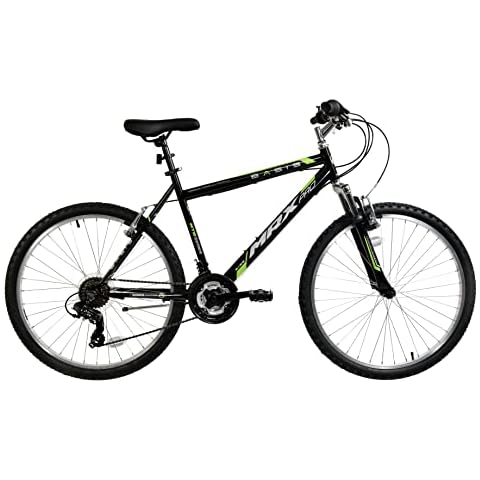 Basis MRX Pro Hardtail Mountain Bike, 26" Wheel - Black/Green Cover