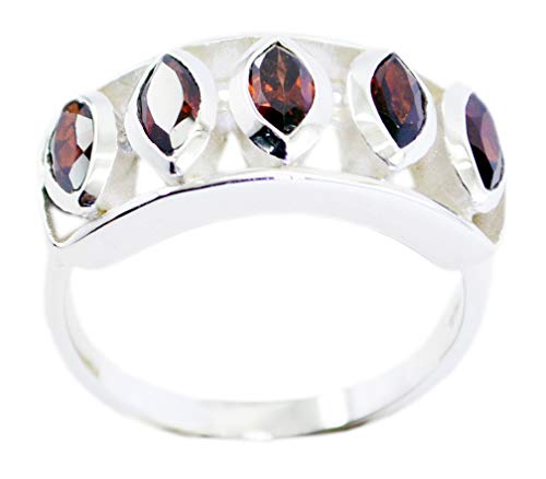 Bague rouge en argent sterling 925 authentique RIYO pour femme