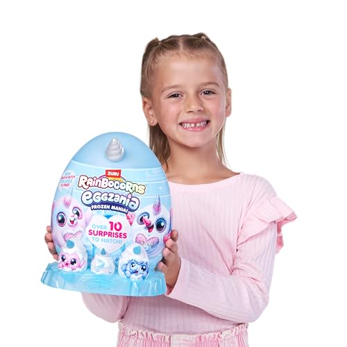 Rainbocorns Eggzania Frozencorn Mania (SNOWBELLA) von ZURU, Plüschspielzeug zum Sammeln für Mädchen ab 3 Jahren, Polar Bear