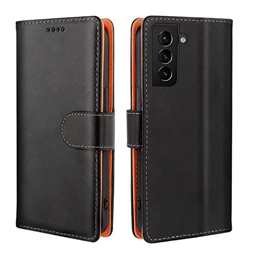【J.DL直営店】 Galaxy S21 ケース 手帳型 S21 手帳 SC-51B SCG09 おしゃれ ギャラクシーs21 ケース 手帳型 携帯カバー レザー 耐衝撃 耐摩擦 全面保護 マグネット式 カード収納 スタンド機能 手触りが良い 人気 上質 6.2インチ対応（ブラック）