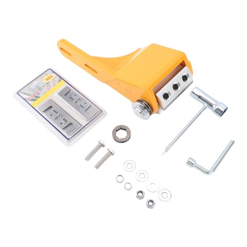 MMABEUTF チェーンソー丸太皮むき器、65cc 以下の鋸に対応、アルミニウムシェル、クイックスキニング、木材表面レベリング、伐採工場や製材所用