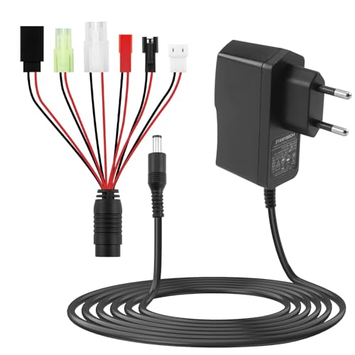 Intelligent 2.4V-12V Chargeur Batterie NIMH/NICD Chargeur de Batterie avec 6 Commun Connecteur Mini...