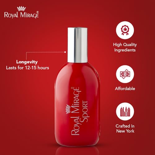 Image of Royal Mirage Sport Eau De Cologne | All-Day Freshness | Luxury Perfume | Floral & Woody Notes | Post-Gym EDC | Energizing Scent | Unisex Perfume | Gift for Man and Woman | 120ml