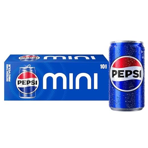 Pepsi Soda, 7.5 Ounce Mini Cans, 10 Pack