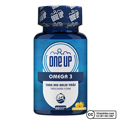 One Up Omega 3 1000 Mg 60 Kapsül LİMON Renkli
