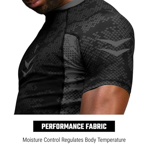 Hayabusa Ranked BJJ Rash Guards for Men Short Sleeve3