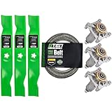 8TEN Deck Rebuild Kit for Husqvarna Poulan AYP 48 inch YTH24V48 YTH23V48 LT2323A2 Blade Spindle Belt