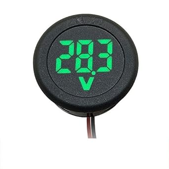 amiciSense DC 5~100V Voltmeter, 3-Digit LED Digital Display Voltage Detector