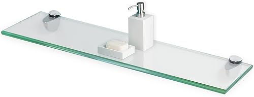 Miniatura 10 de Fab Glass and Mirror Estantes de vidrio cortados a medida  Vidrio de hierro bajo borde plano de 12 pulgada de grosor  Estantes flotantes de vidrio