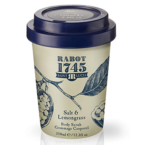 Rabot 1745 Body Scrub | Natural Exfoliating Skin Polish with Shea Butter & Sweet Almond Oil | Anti Cellulite and Stretch Marks Exfoliator (12.3fl oz)