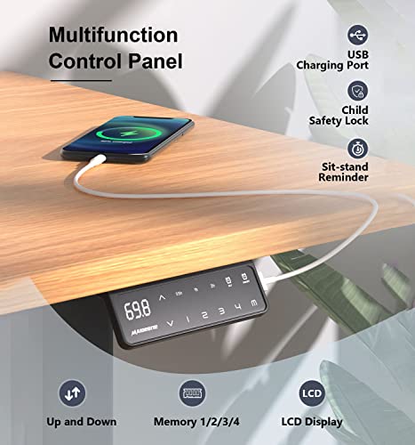 Elektrischer höhenverstellbarer Schreibtisch MAIDeSITe T2 Pro Plus