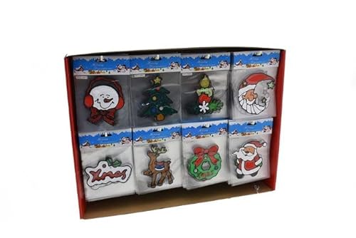 Nataluna Natale Vetrofania 12X12 3353032, Come Da Foto, Taglia Unica, 1 Pezzo, Colori/Modelli Assortiti