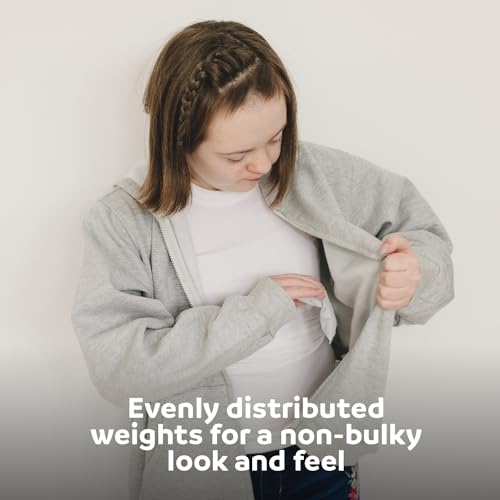 Fun and Function - Weighted Fleece Hoodie Jacket - Girls & Boys Sensory Clothing - Weighted Hoodies - Kids & Teens Ages 7+ - Image 6