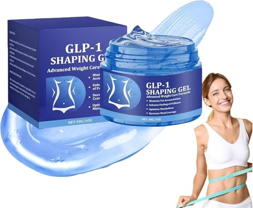 Gel Moldeador Corporal GLP-1, Crema Reafirmante para el Cuidado de la Piel, Crema Hidratante y Reafirmante para Abdomen, Muslos y Caderas