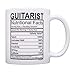 Music Lovers Gifts Guitarist Nutritional Facts Mug Guitar Mug Music Themed Gift Music Related Gifts Rock Gifts for Men Coffee Mug Tea Cup White