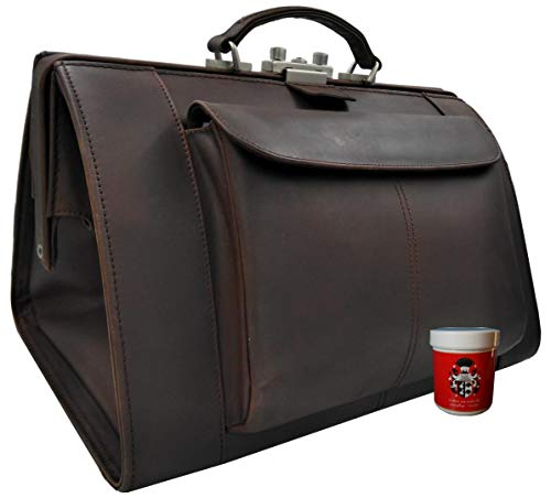 Freiherr von Maltzahn Hebammentasche Tristan mit Vortasche aus Rind-Leder u. Lederpflege Cover