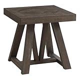 Intercon Hearst 24' Wide End Table with Trestle-Styled Base, Reclaimed Chevron Furniture