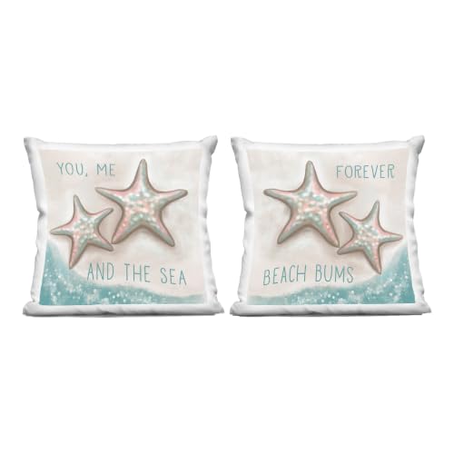 Image of Stupell Industries | Romantic Beach Lover Phrases, 18 x 18 Each