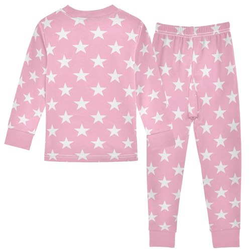 Star Royal Blue Pajamas Sets Cute Long Sleeve Pants Set for Sleepwears2