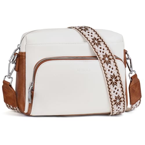 MUIIKOLA Sac à bandoulière pour femme, en cuir synthétique, avec bandoulière Verstelbaar