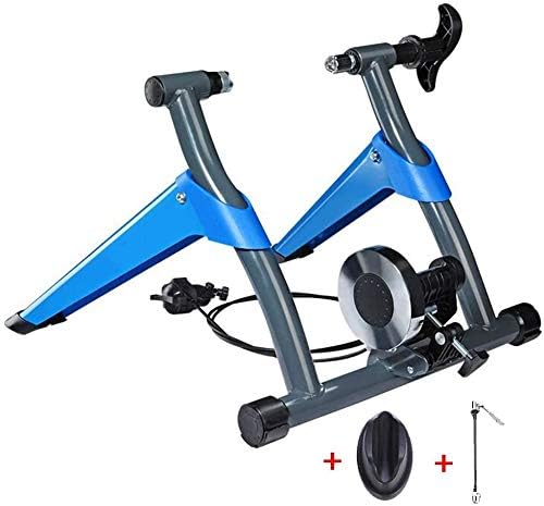 Bike Magnetic Turbo Trainer - Bike Trainer Stand - w/ 8 Speed Level Wire Control Adjuster,Noise Reduction,Quick-Release & Front Wheel Riser