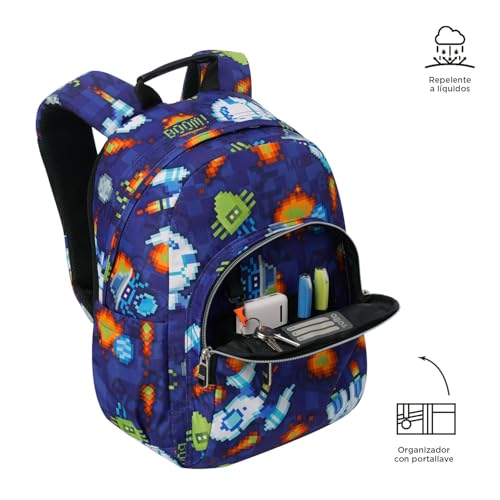 Mochila Escolar TOTTO Gommas de 15L con Compartimento para PC de 14 Pulgadas 6