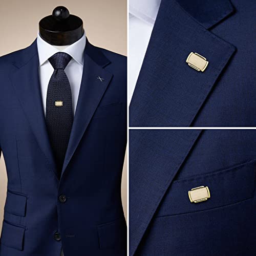 HAWSON Tie Pins Tie Tacks for Men with Chain, Mens Jewelry or Accessories for Wedding Birthday Anniversary Christmas Valentine's Day3