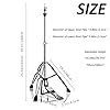 Vaisoeny Hi Hat Stand,Three Legs Hi-hat stand,Adjustable Height 23.6" to 39.3", Double Braced High Hat Stand with Widened Non-Slip Rubber Feet (V-CC-FK11) #4