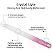 3 Pack Crystal Glass Fingernail File with Case for Natural Nail Professional Glass Nail File for Unisex, Portable Crystal Nail File with Case Czech Glass File Double-Sided for Natural & Acrylic Nails