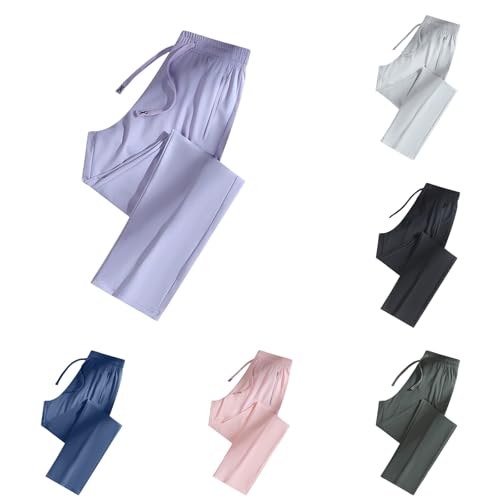 Image of Ice Silk Pants for Women Plus Size Quick Dry Athletic Pant Sports