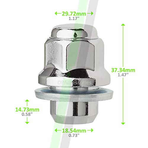 Dpaccessories 24 Chrome Lug Nuts For Toyota Lexus Scion Aluminum Wheels 90084-94001 99051.1 Lcm3C6Hcoch04024 #TOP2