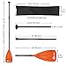 LBW Stand Up Paddle Board Paddle - 3 Pieces Adjustable Aluminium Alloy Floating SUP Paddle with Storage Bag, Portable Durable Oars