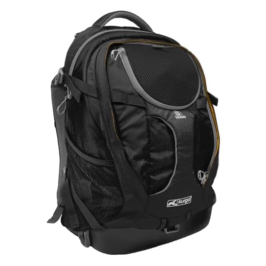Kurgo Dog Carrier Backpack for Small Dogs & Cats, G-Train Pet Backpack Carrier, Airline Approved, Cat Backpack, Small Dog Backpack for Hiking & Travel, Lightweight, Waterproof Bottom