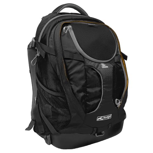 Kurgo G-Train - Zaino Trasportino per Cani di Piccola Taglia - Pensato per Viaggi con Struttura Robusta, Scomparto per Laptop e Tessuto Resistente all’Acqua