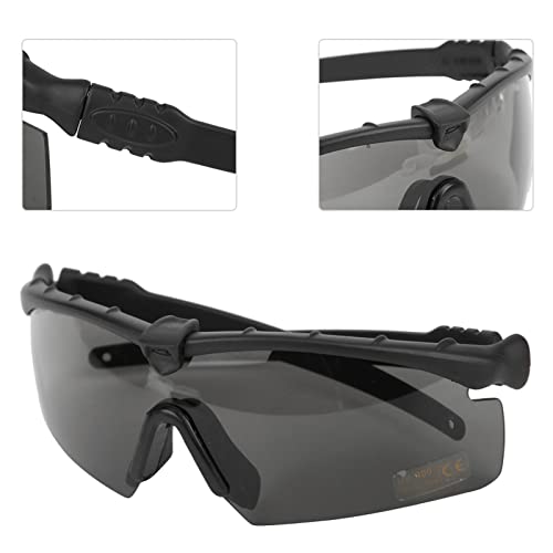 KIMISS Militar a Prueba de Viento, a Prueba de Arena, Gafas Tácticas, Gafas Antiimpacto, Protección Ocular para Disparar (Verde Militar)